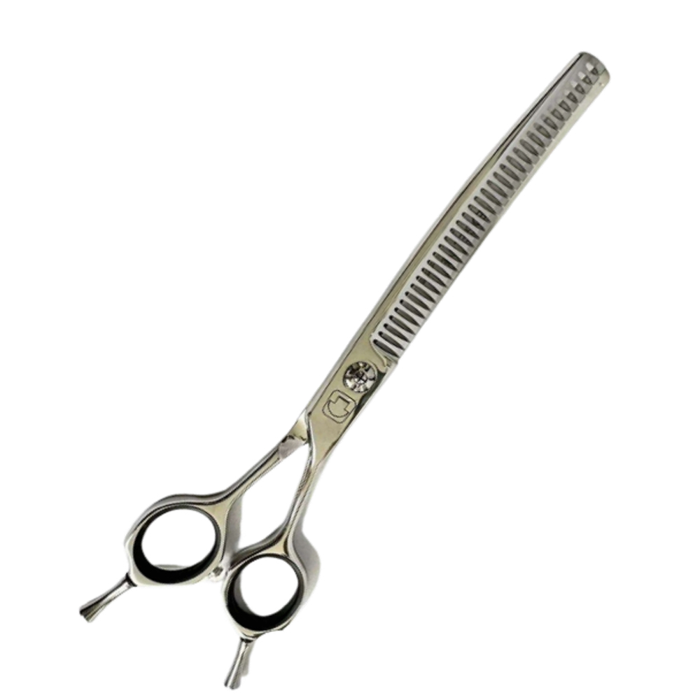 TIJERA DE 36 DIENTES PROFESIONALES 7" - 440C CURVA DENTADA